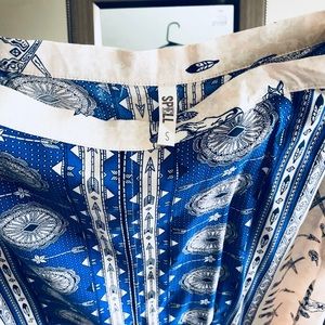 SPELL gorgeous bohemian gypsy vibe slit skirt